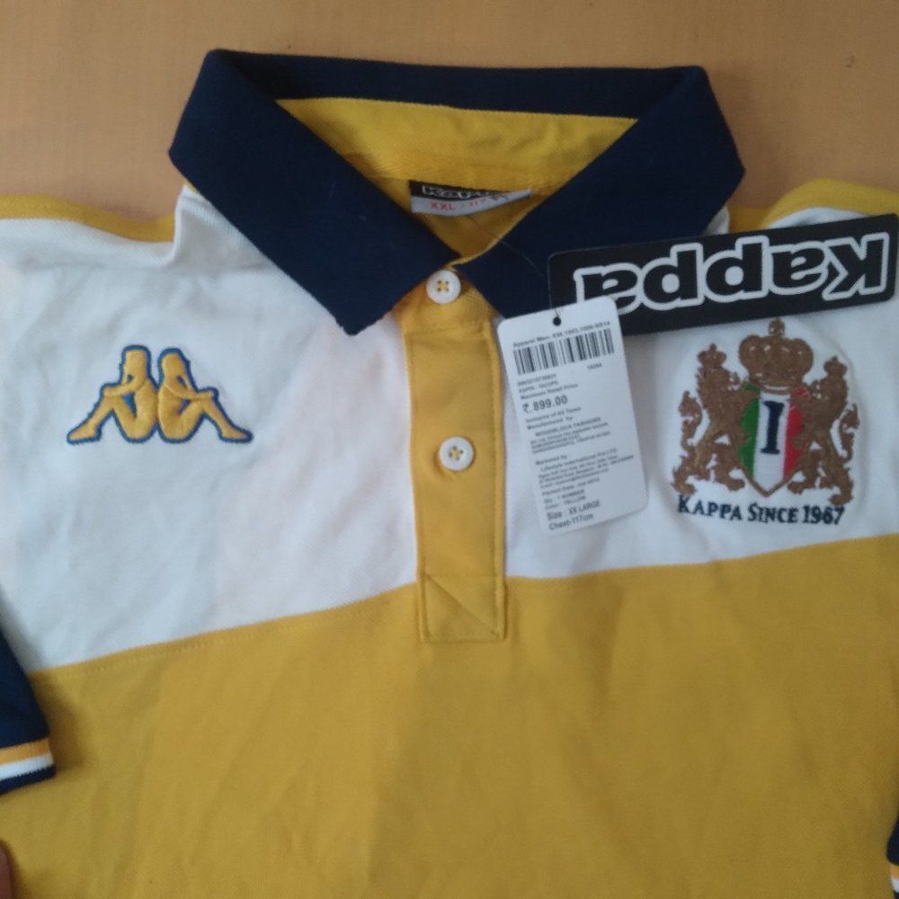 NWT Kappa Rugby Color Block Polo Shirt